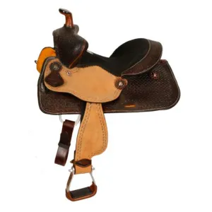 12" DOUBLE T YOUTH BEAR TRAP STYLE SADDLE