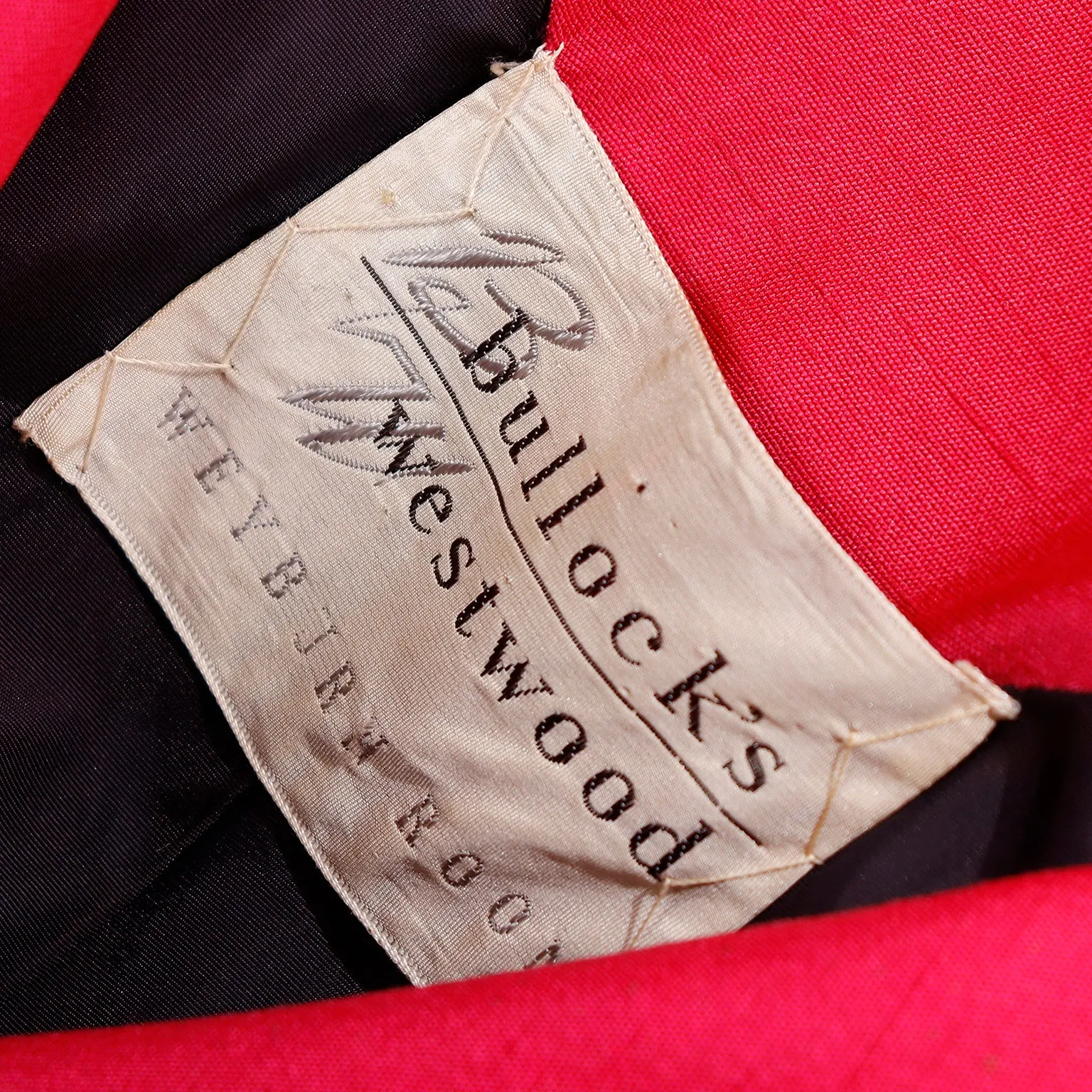 1950s Bullocks Vintage Bright Pink Silk Evening Coat
