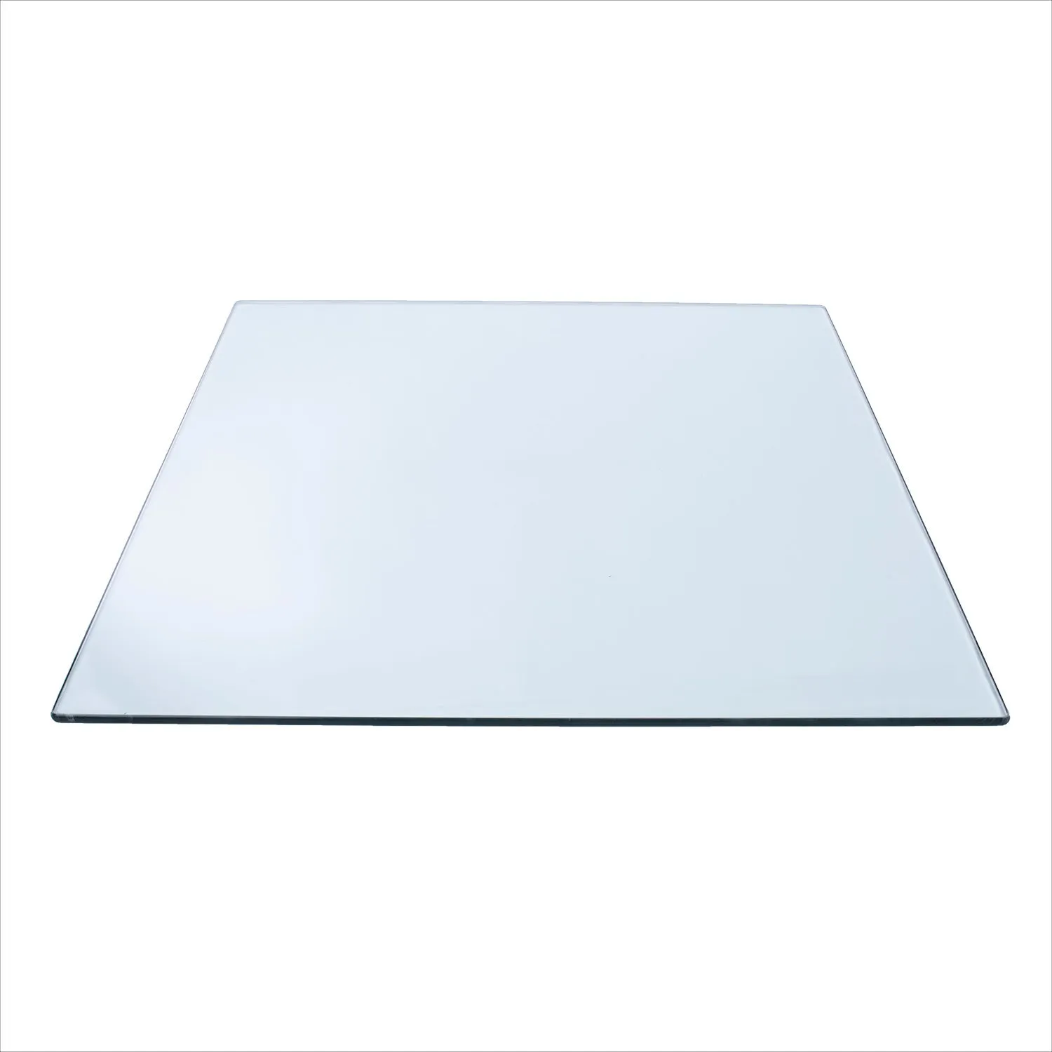 30" Square Clear Glass Table Tops