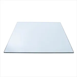 30" Square Clear Glass Table Tops