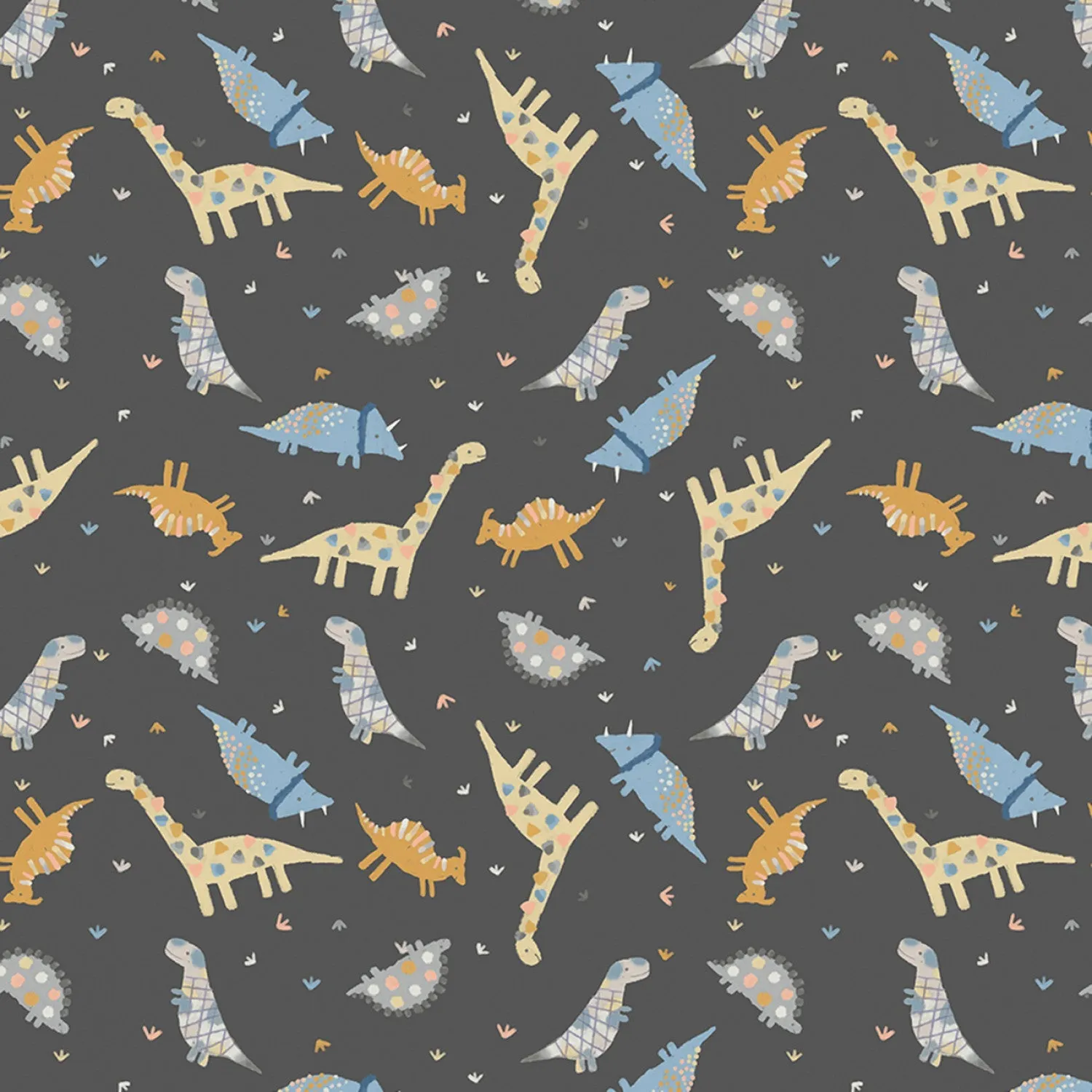 Baby Dino Comfort Flannel Fat Quarter Bundle (16pcs) from Benartex