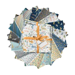Baby Dino Comfort Flannel Fat Quarter Bundle (16pcs) from Benartex
