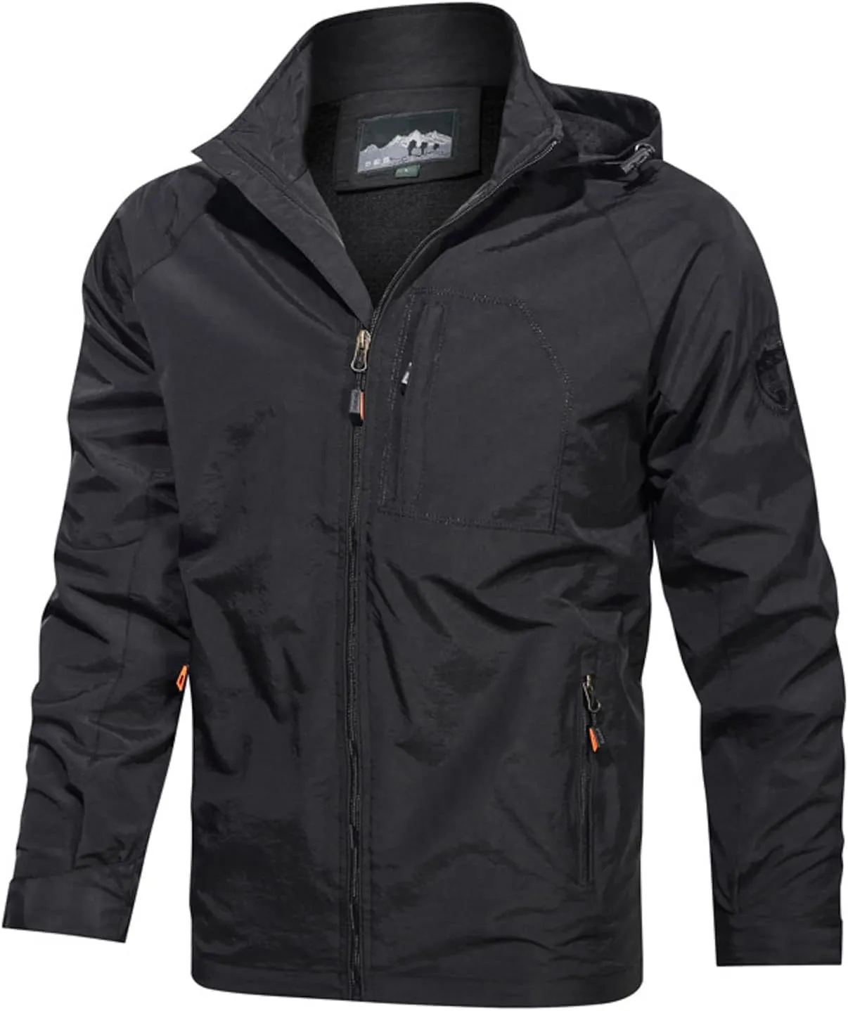 Baseball Clothes Rain Jacket for Men Lightweight Sport Jackets Mountain Hooded Coat Fall Hiking Fishing Coats