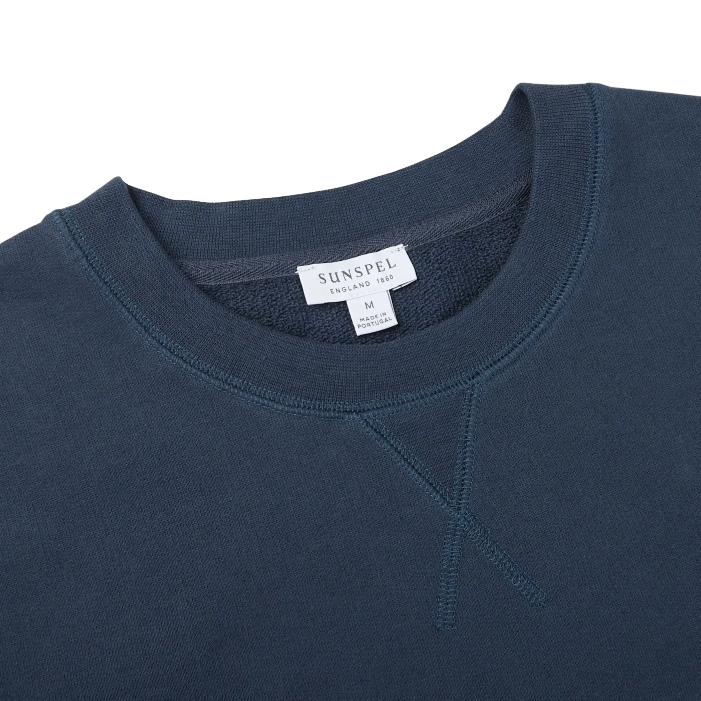 Blue Stone Cotton Loopback Sweater