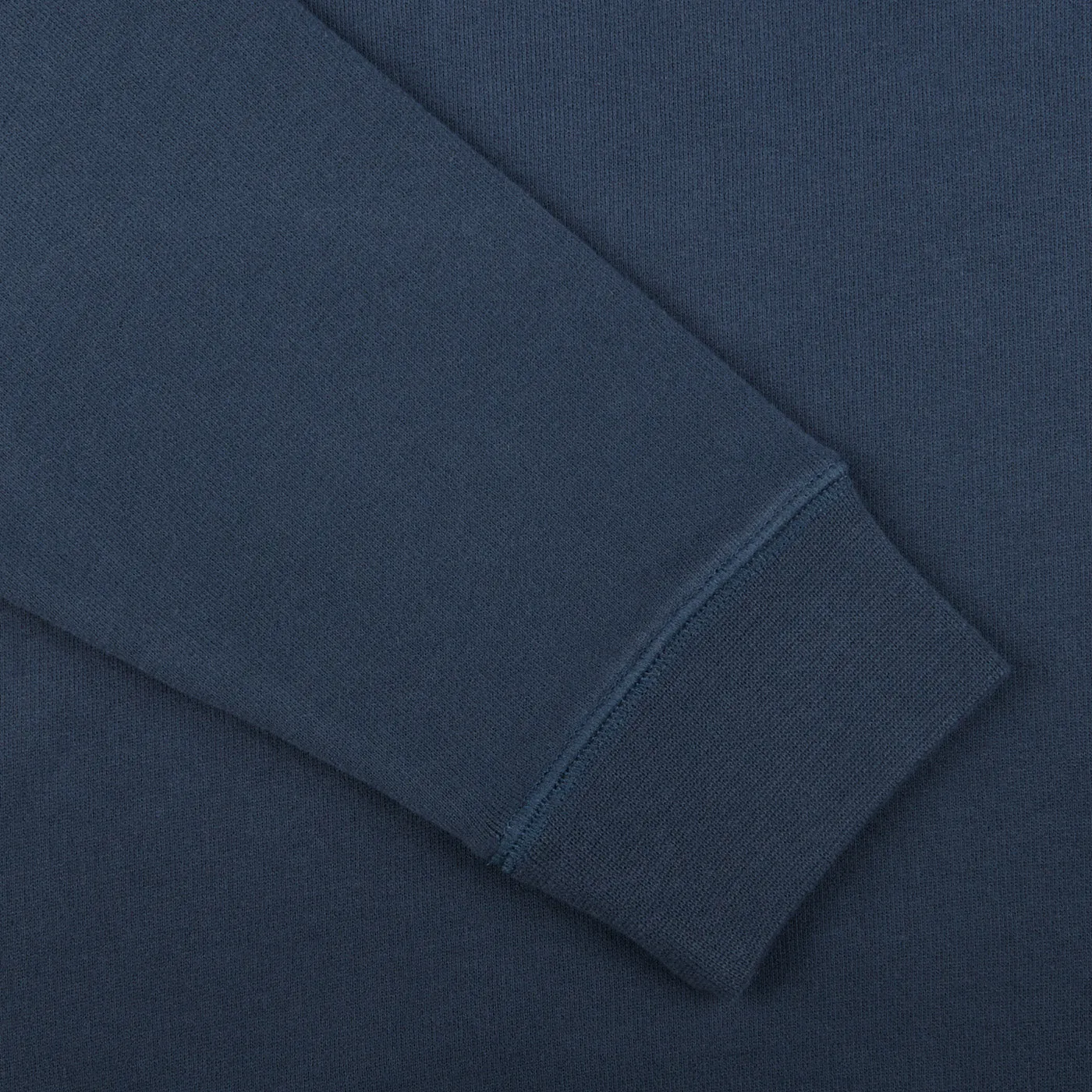 Blue Stone Cotton Loopback Sweater