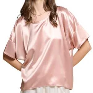 Bui Margot Silk Tee - French Pink