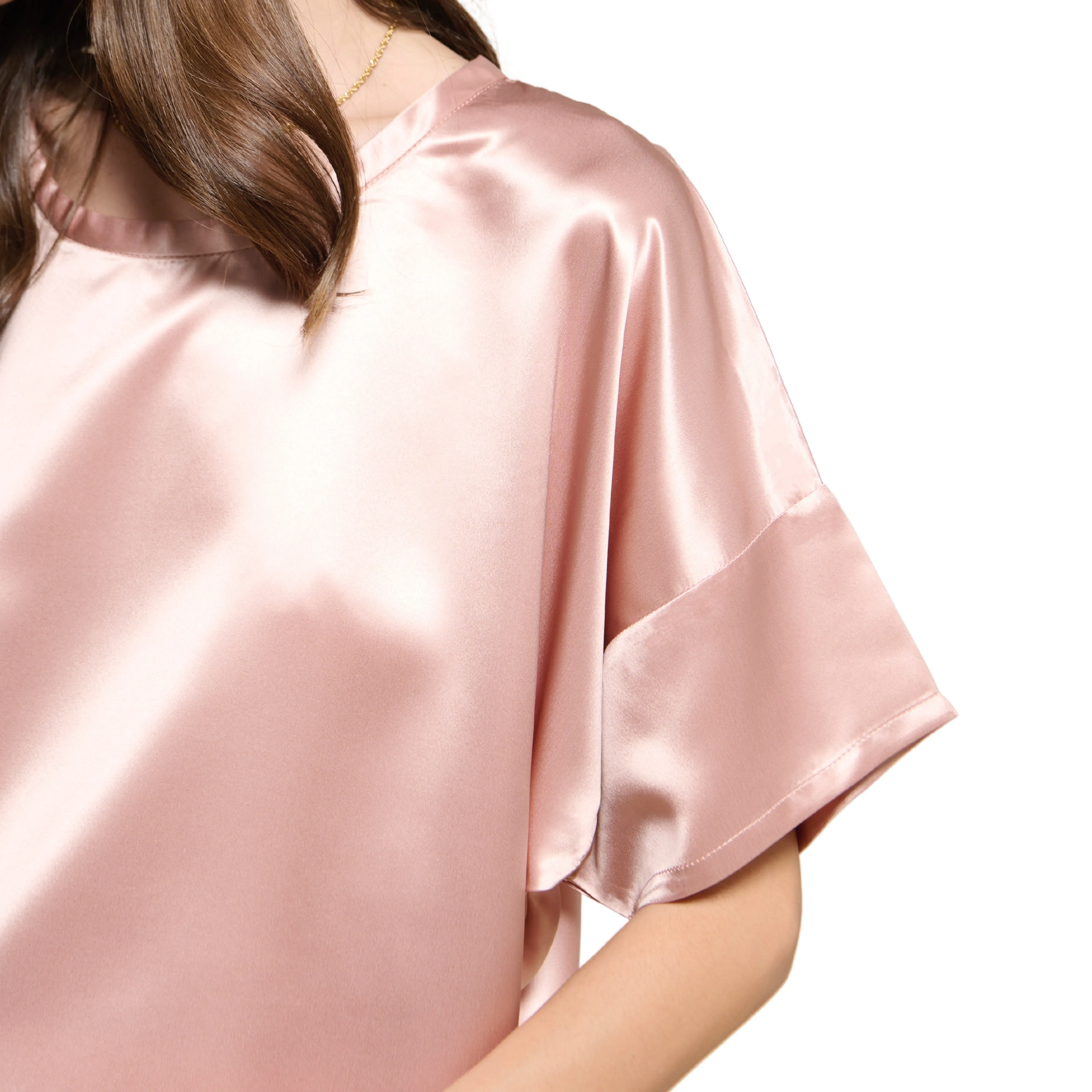 Bui Margot Silk Tee - French Pink