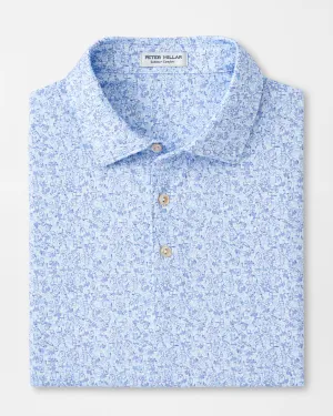 DAZED AND TRANSFUSED PERFORMANCE JERSEY POLO - WHITE/BONNET