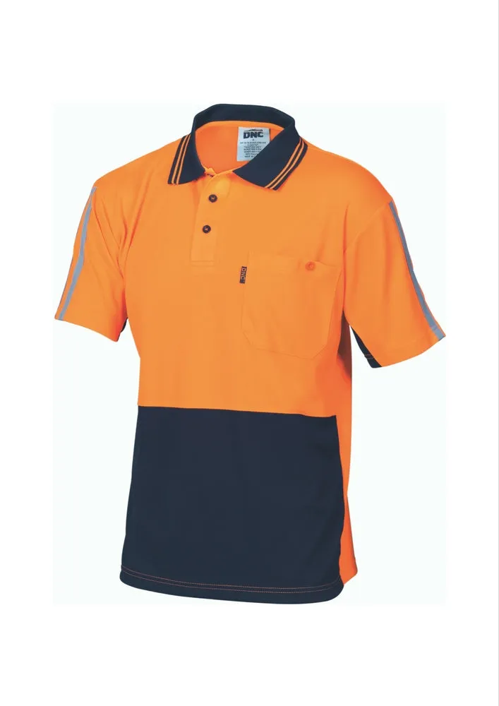 DNC Cool Breathe Stripe Polo