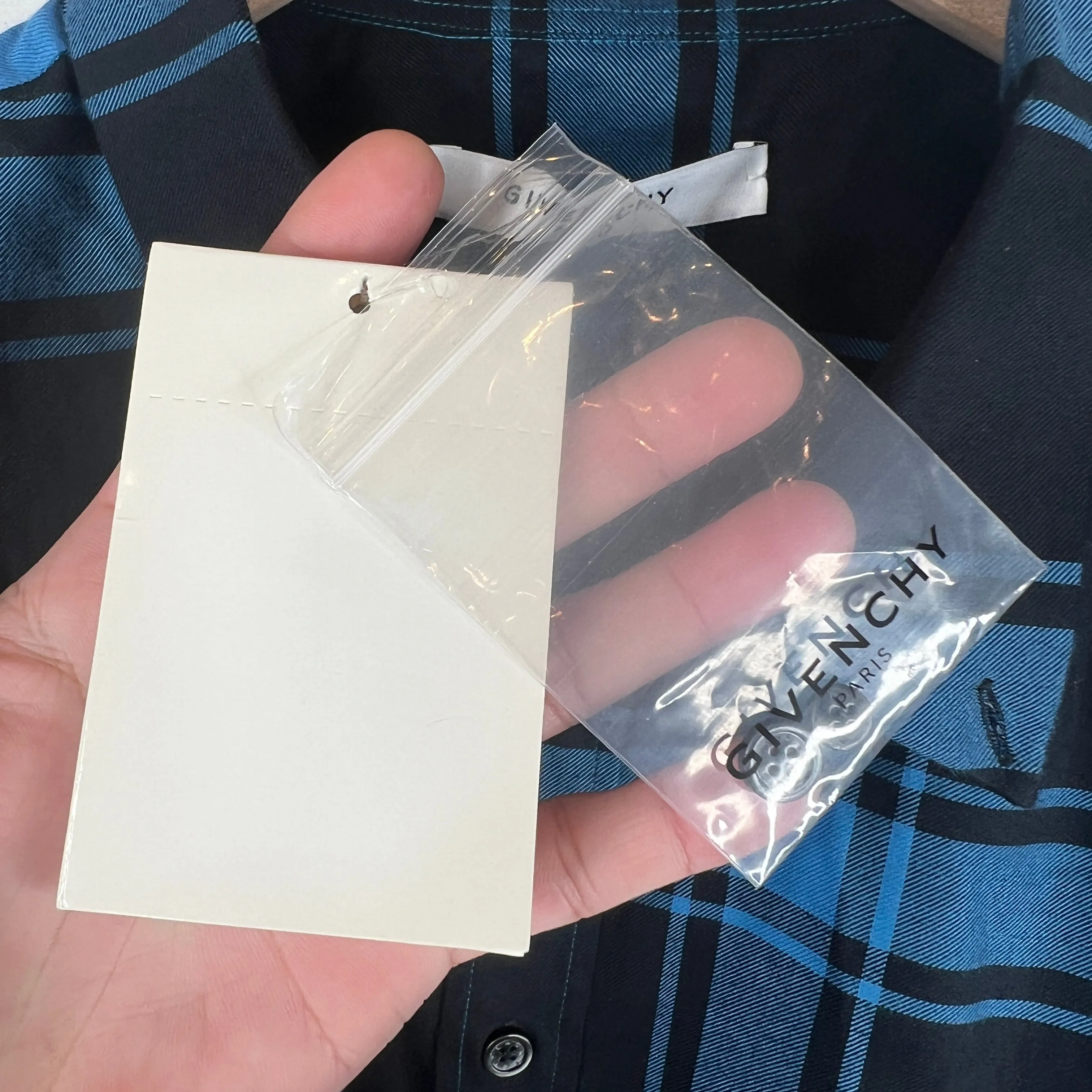 Givenchy Blue Hybrid Flannel