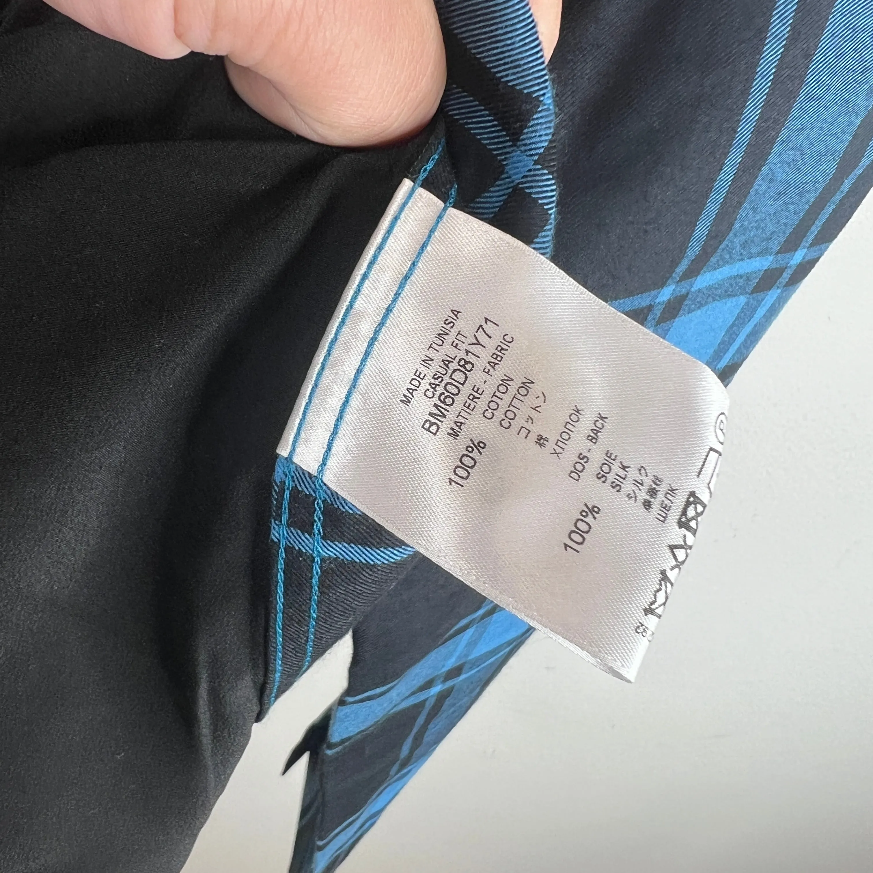 Givenchy Blue Hybrid Flannel