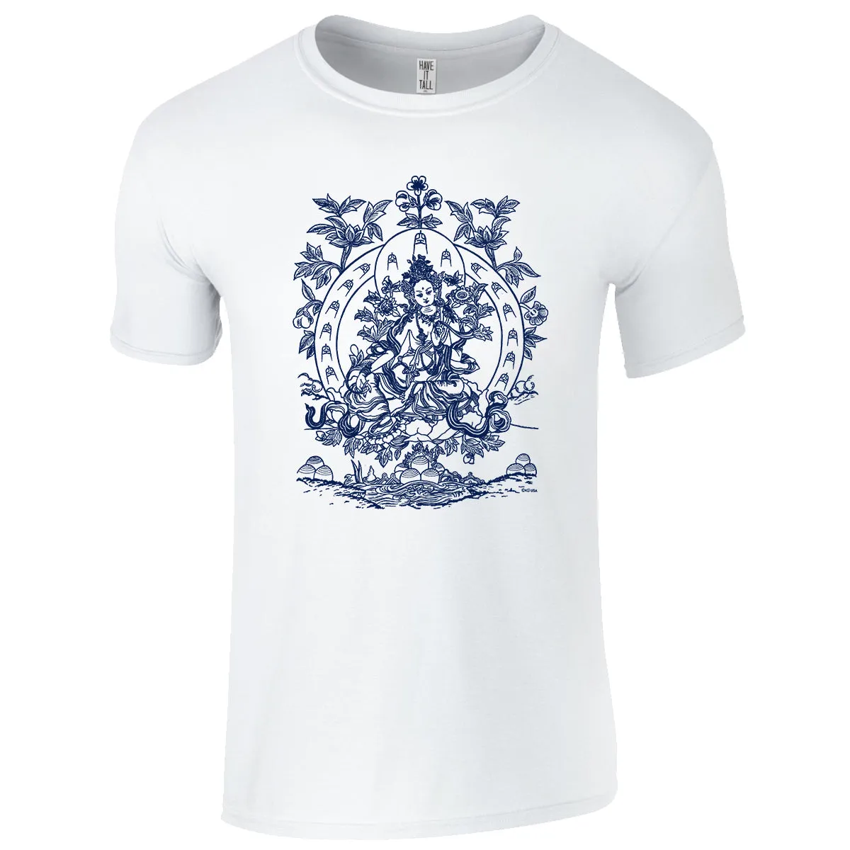 Have It Tall - Divine Print Cotton T Shirt