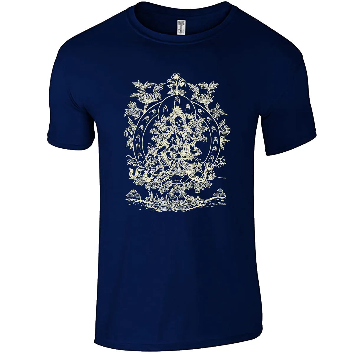 Have It Tall - Divine Print Cotton T Shirt