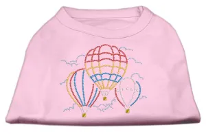 Hot Air Balloon Rhinestone Shirts Light Pink L (14)