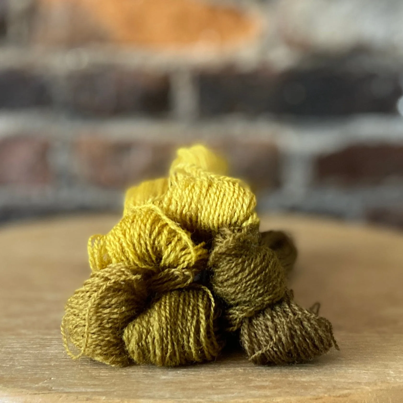 Individual Appleton Crewel Wool Skeins from the Brown Olive Colorway
