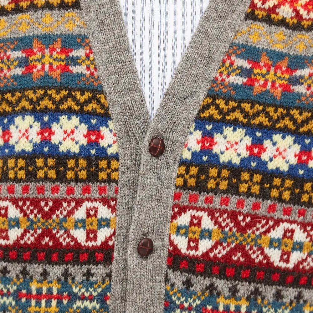 Jamieson's of Shetland Fair Isle V-Neck Cardigan