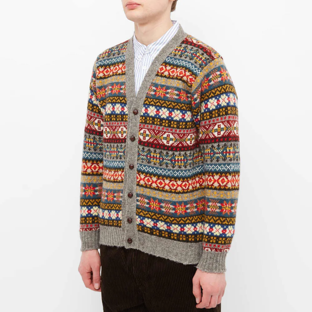 Jamieson's of Shetland Fair Isle V-Neck Cardigan