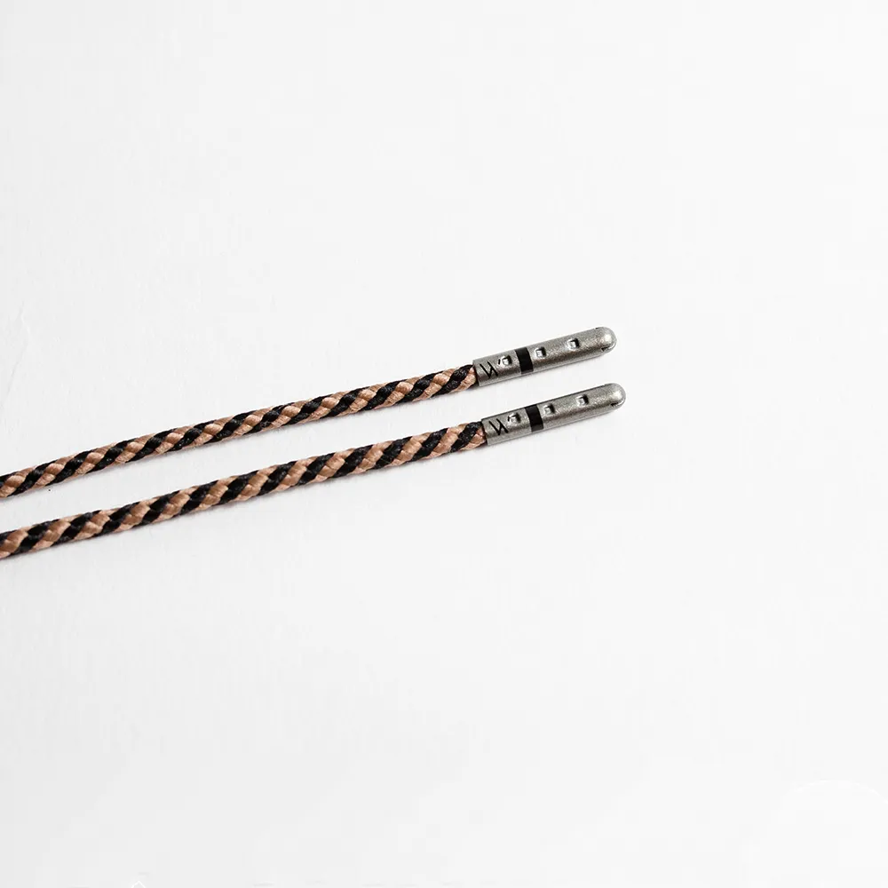 Khaki & Black Striped Dress Laces