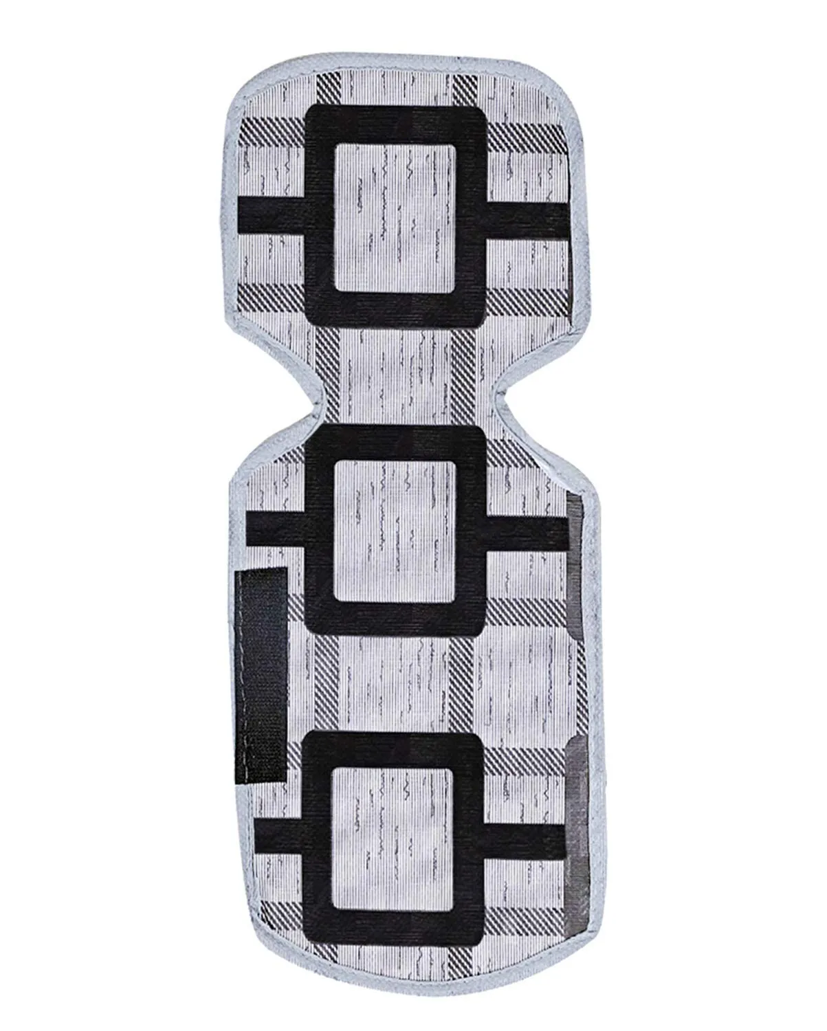 Kuber Industries Birds Design Combo of PVC 3 Pieces Fridge Mats, 1 Piece Handle Cover and 1 Piece Fridge Top Cover (Grey)-CTKTC28847