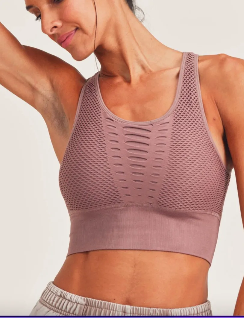 Laser Cut Seamless Sports Bra (More Colors)