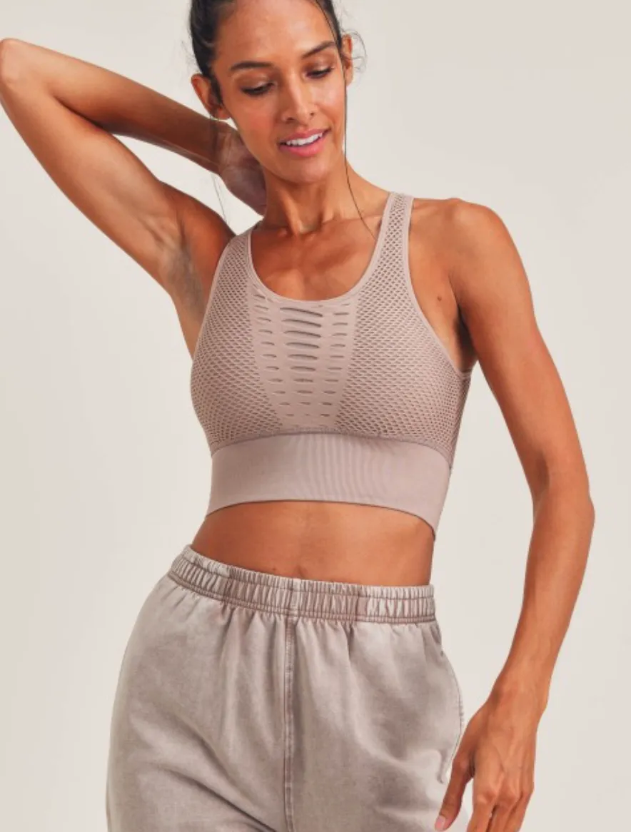 Laser Cut Seamless Sports Bra (More Colors)