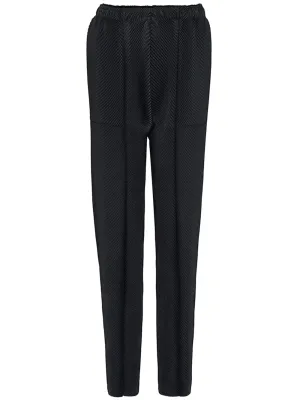 Leather Like Pleats Pleated Pants