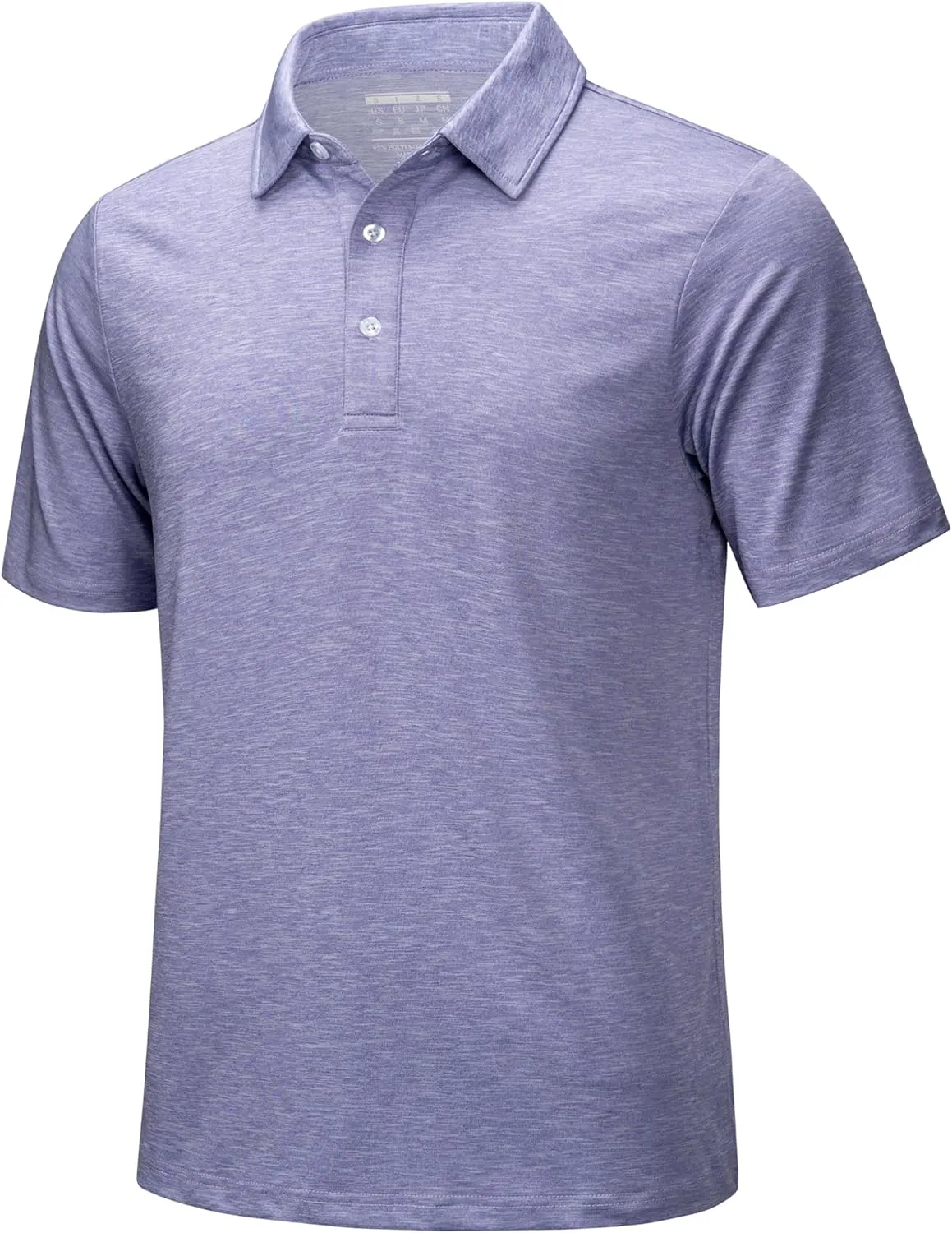 MAGCOMSEN Men's Short-Sleeve Polo,Golf Shirts for Men 3-Button Moisture Wicking,Athletic Outdoor Collared T-Shirt