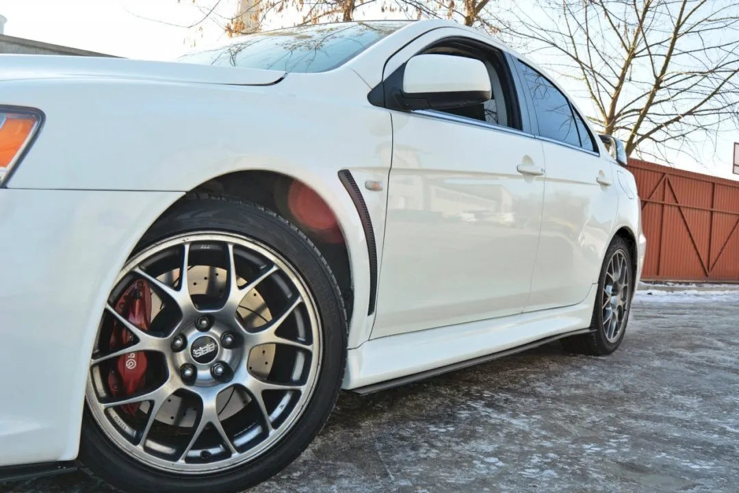 Maxton Design - RACING SIDE SKIRTS DIFFUSERS MITSUBISHI LANCER EVO X (2007-2015)