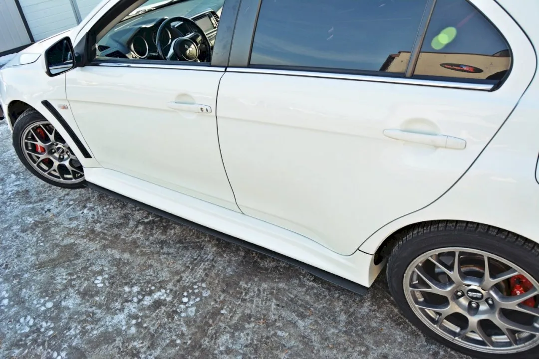 Maxton Design - RACING SIDE SKIRTS DIFFUSERS MITSUBISHI LANCER EVO X (2007-2015)