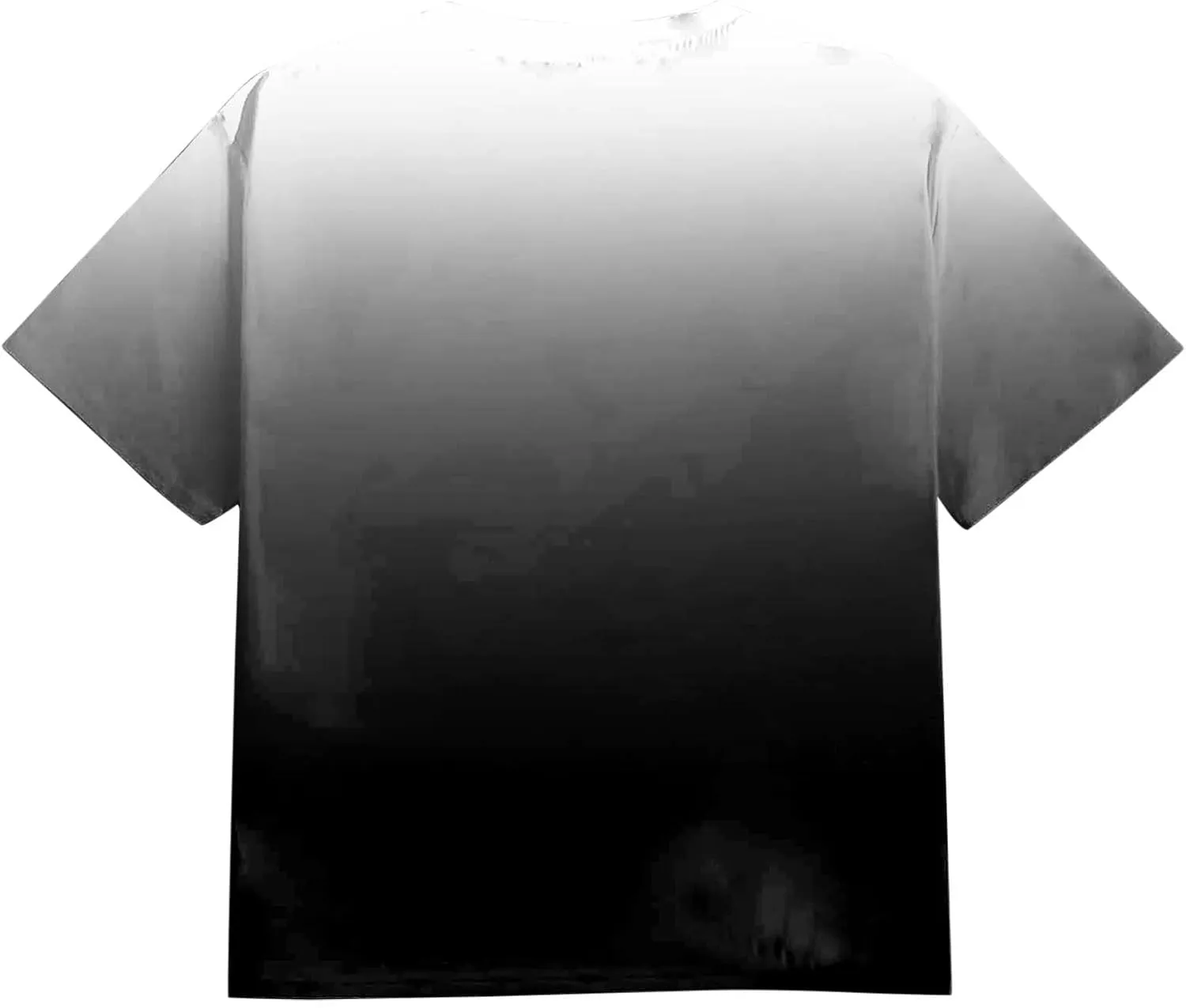 Men's Loose Fit Plus Size T-Shirt Short Sleeve Crewneck Gradient Ombre Color Graphic Tee Tops (Available in Big & Tall)
