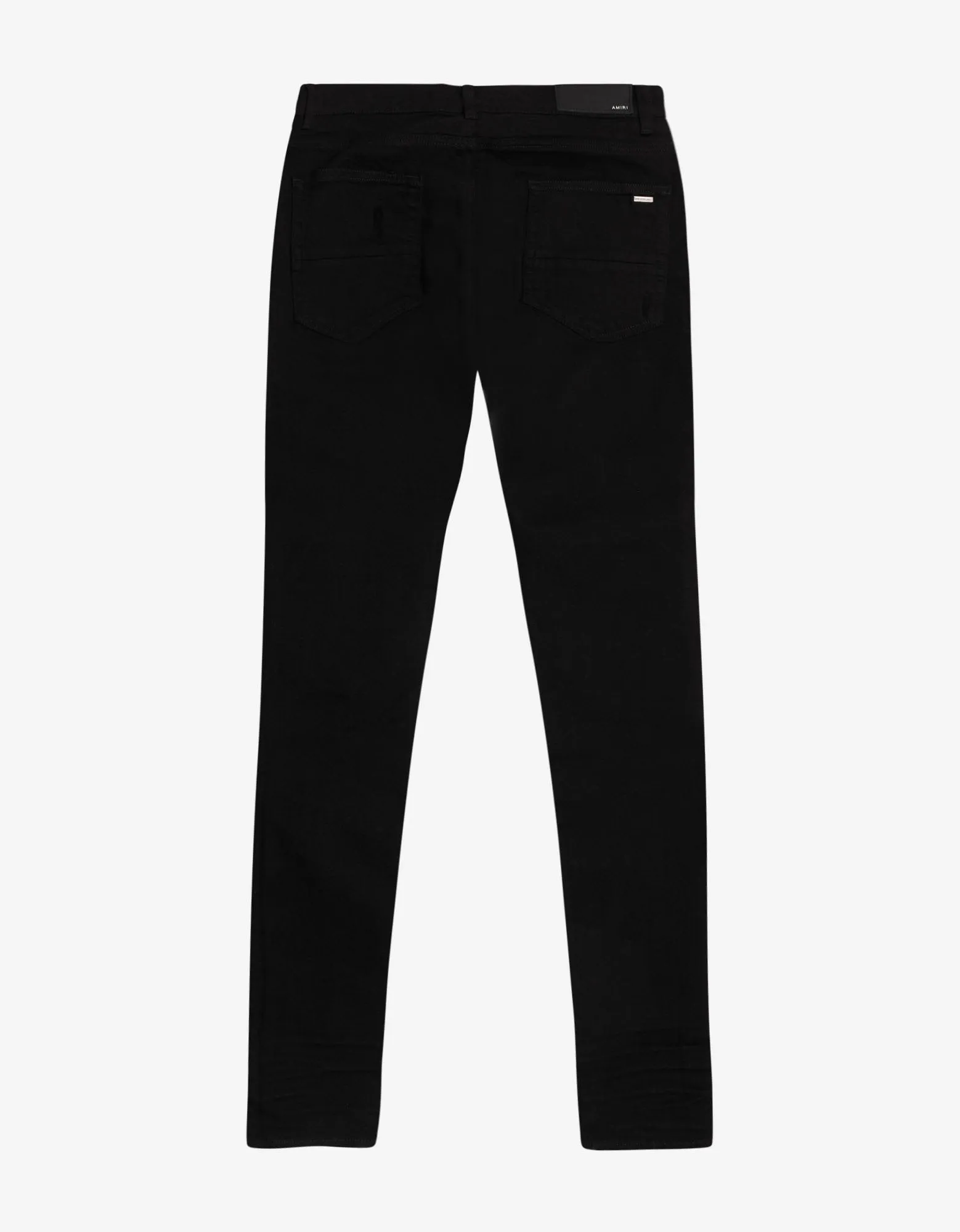 MX1 Black Leather Insert Distressed Skinny Jeans