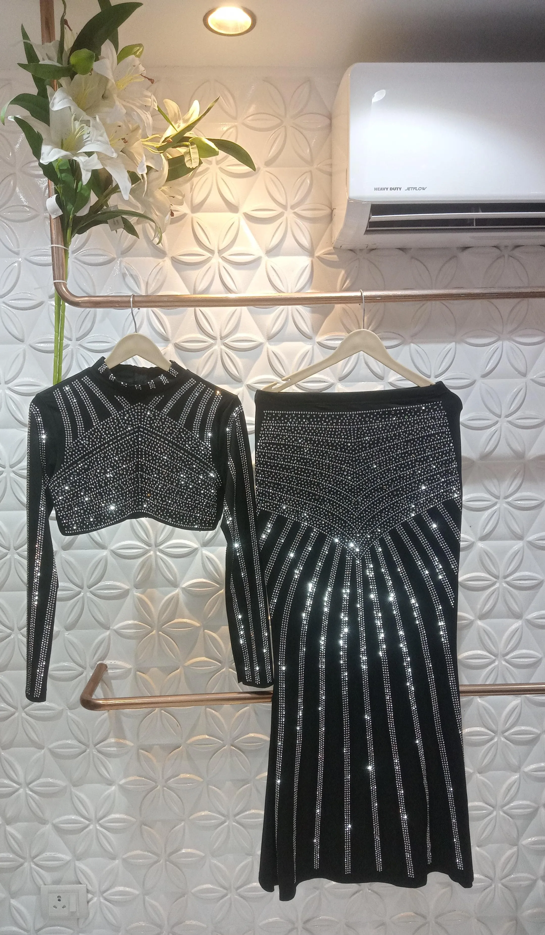 Party wear skirt top coordset