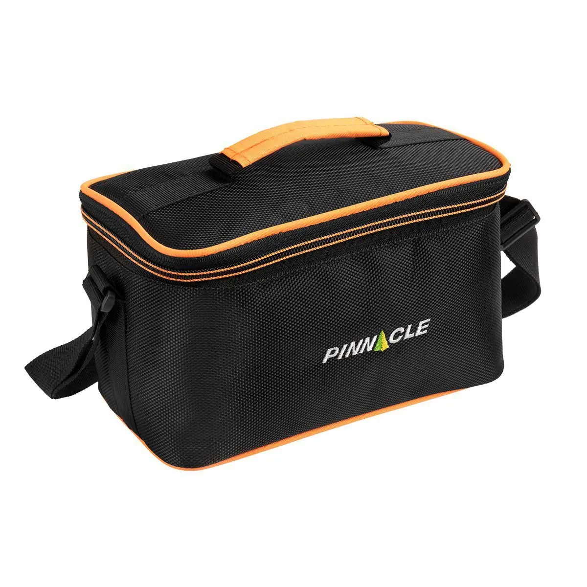 Pyramid Set of 3 Orange Plastic Lunch Containers | Insulated Bag