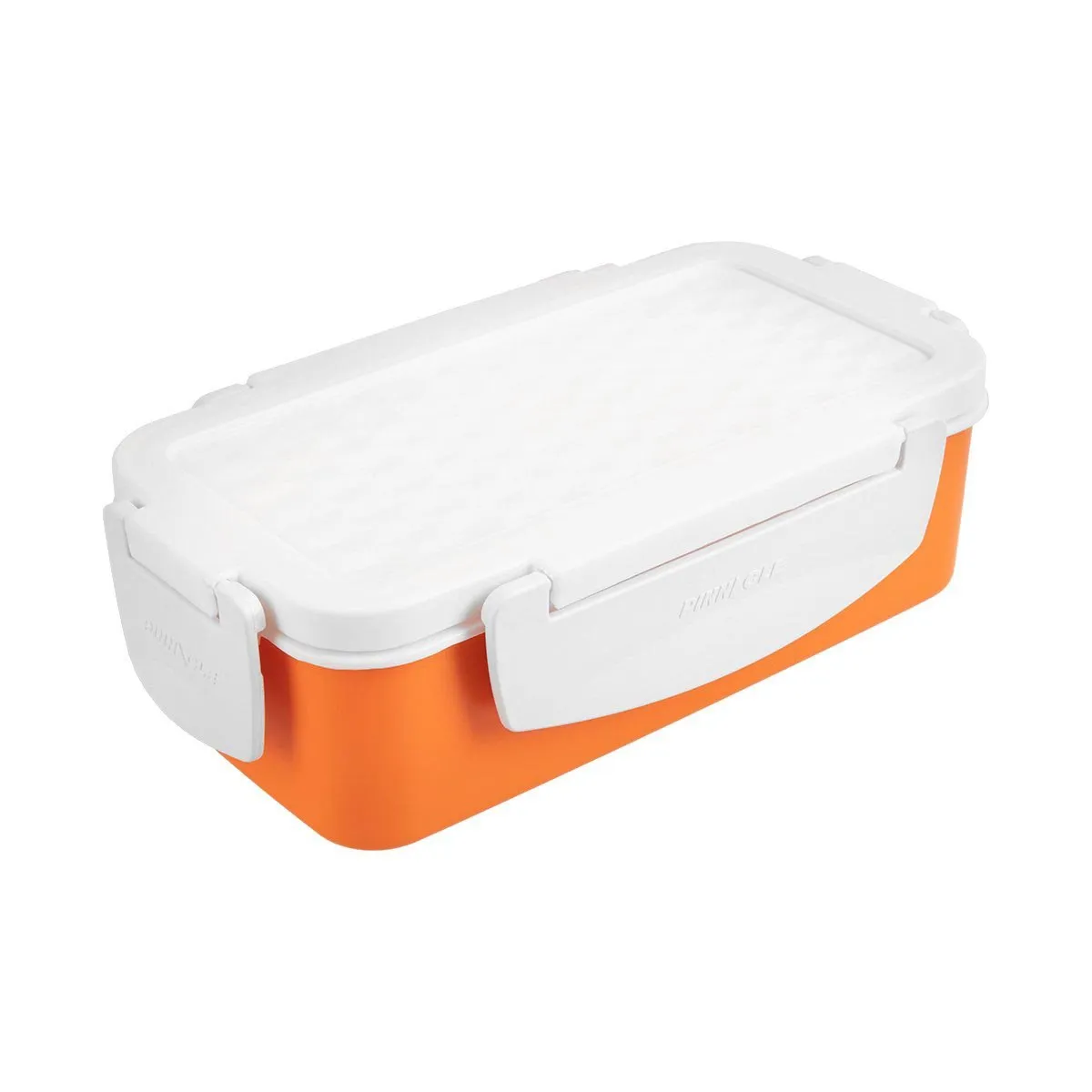 Pyramid Set of 3 Orange Plastic Lunch Containers | Insulated Bag