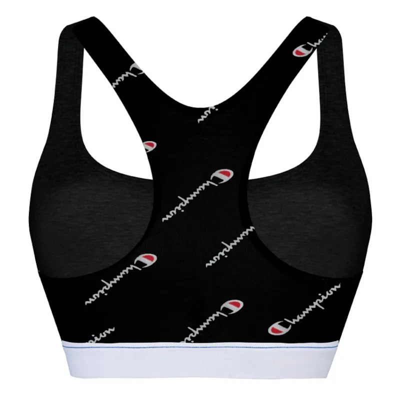 Racer Top Classic Crop Top Bra Black - Champion