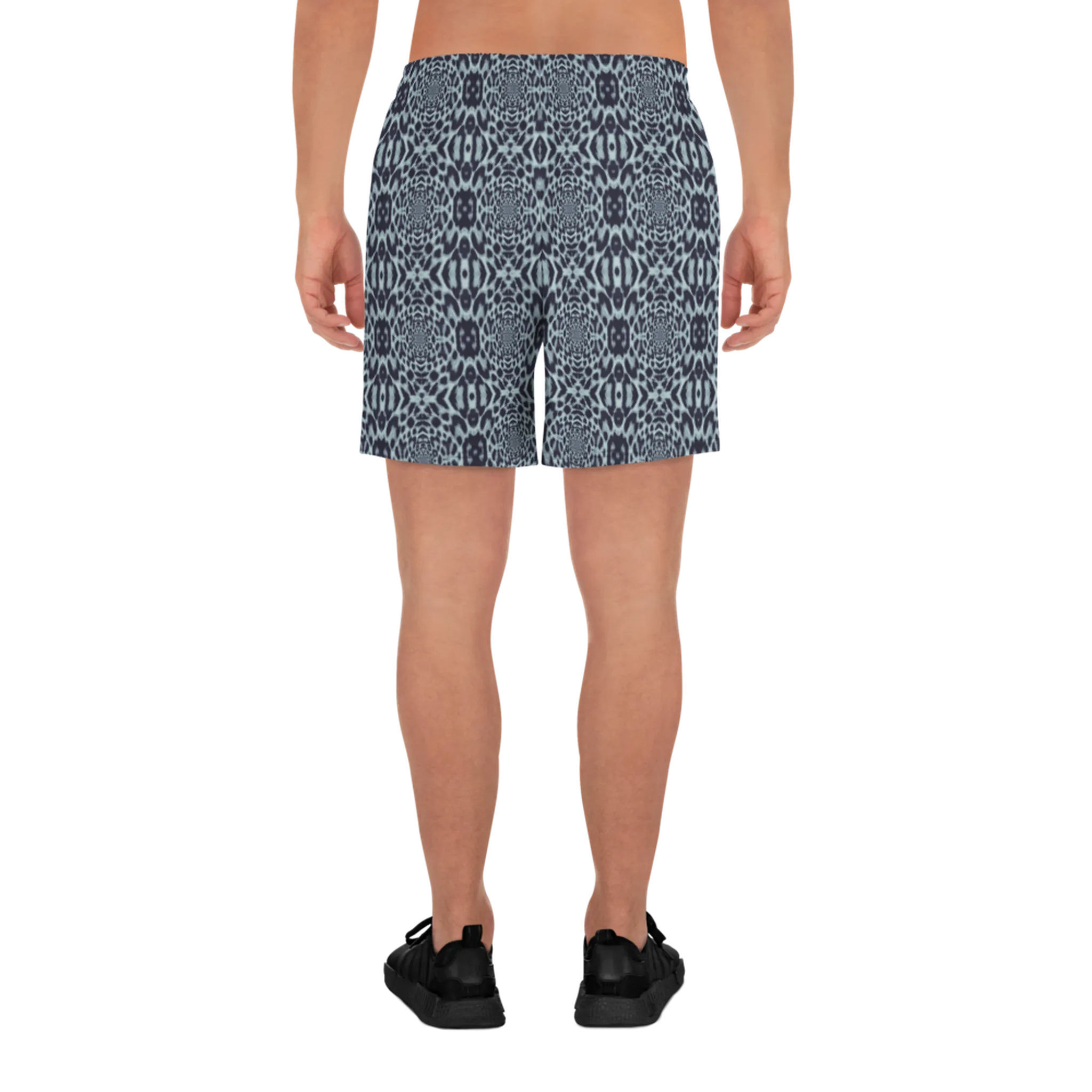 Recursia Contemplative Jaguar Men's Athletic Shorts In Blue