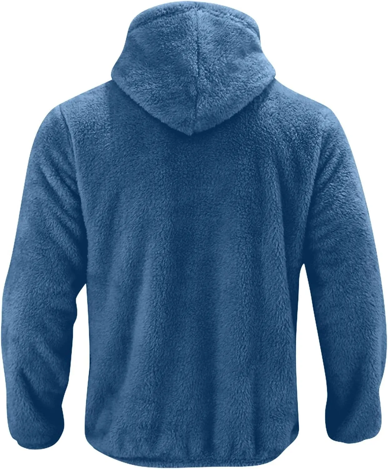 RTRDE Mens Casual Jacket Lightweight Sherpa Jackets Full Zip Warm Fuzzy Windproof Winter Coats Hooded Work Coats, M-3XL