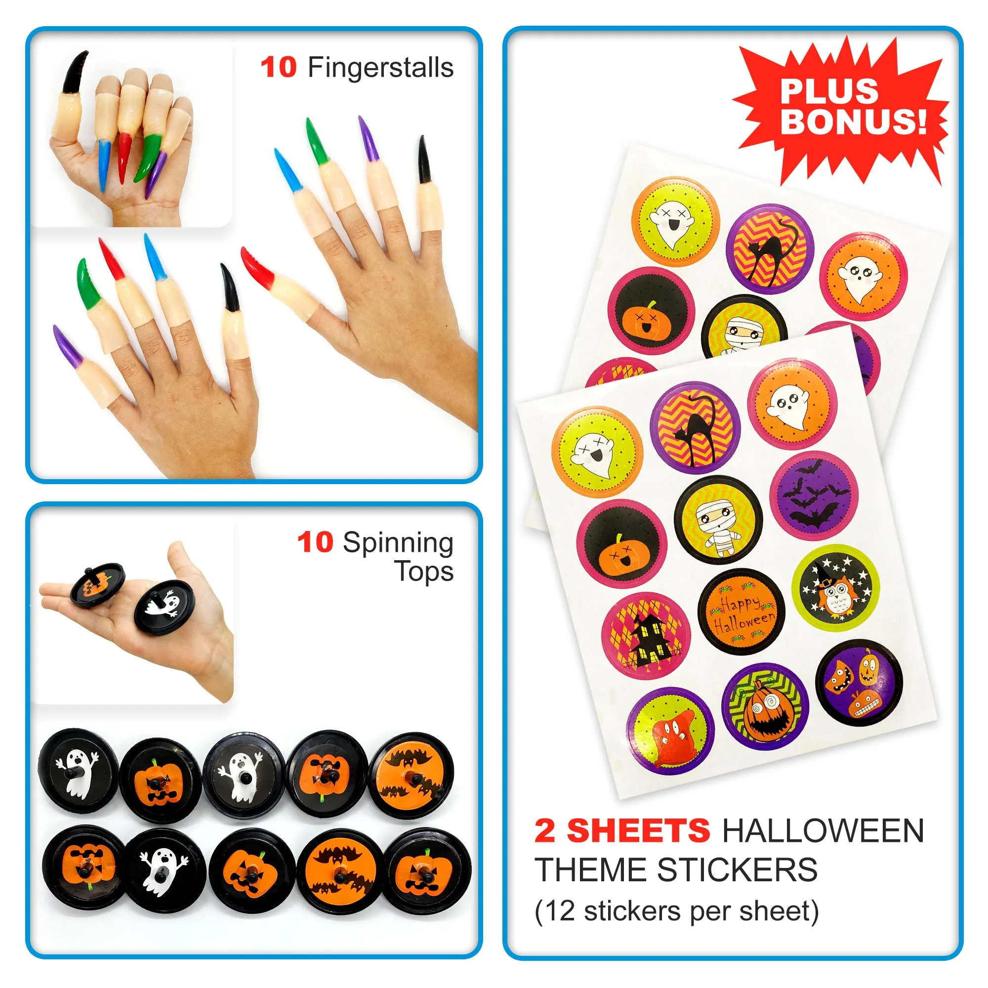 S SWIRLLINE Halloween Party Favors Bulk Toys Assortment 92PCS- Bucket Stuffers Pinata Filler - Halloween Treat Bags - Trick or Treat Toys Trinkets for