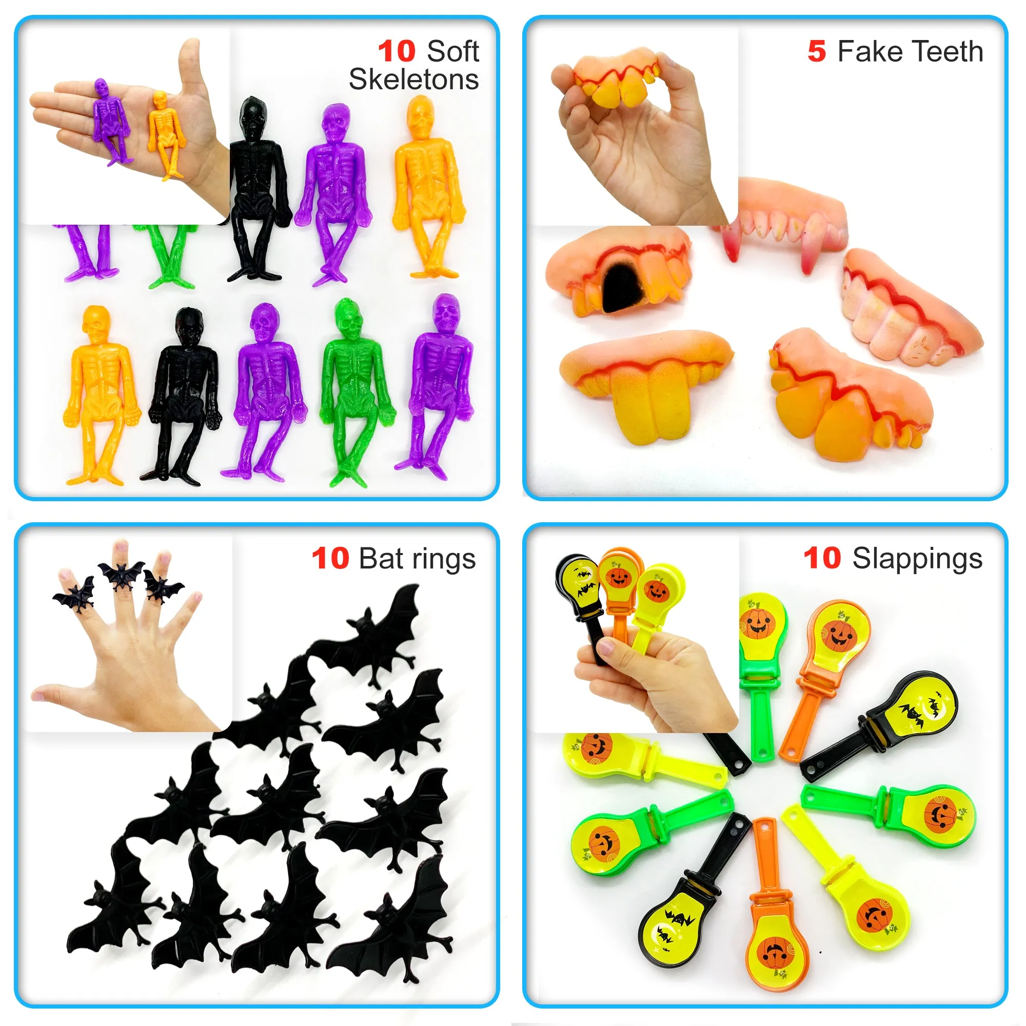 S SWIRLLINE Halloween Party Favors Bulk Toys Assortment 92PCS- Bucket Stuffers Pinata Filler - Halloween Treat Bags - Trick or Treat Toys Trinkets for