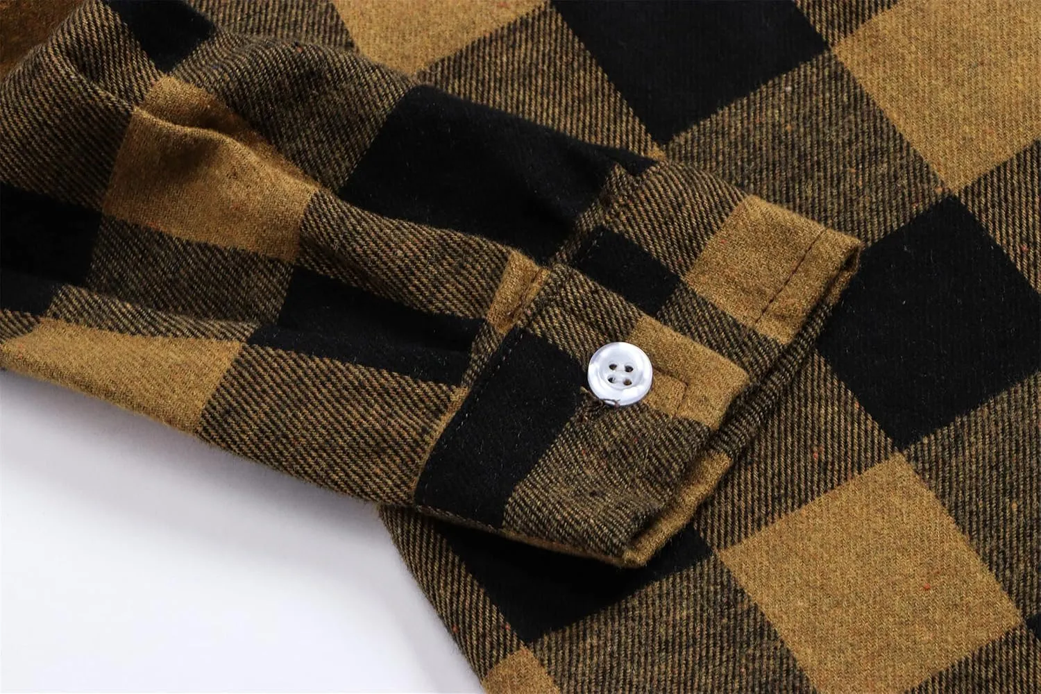 SANGTREE Mens & Boys Plaid Shirt Long Sleeve Button Down Flannel Shirts, US 3 Months - Adult 9XL