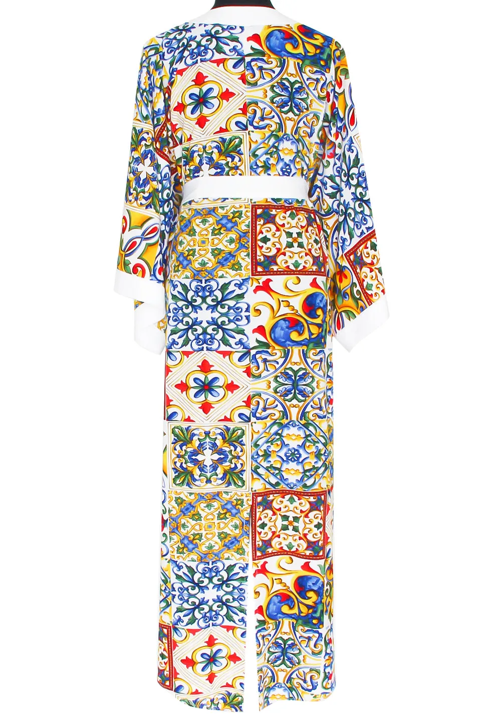 Siciliana - Dulce Maxi Split Kaftan (Off-White)