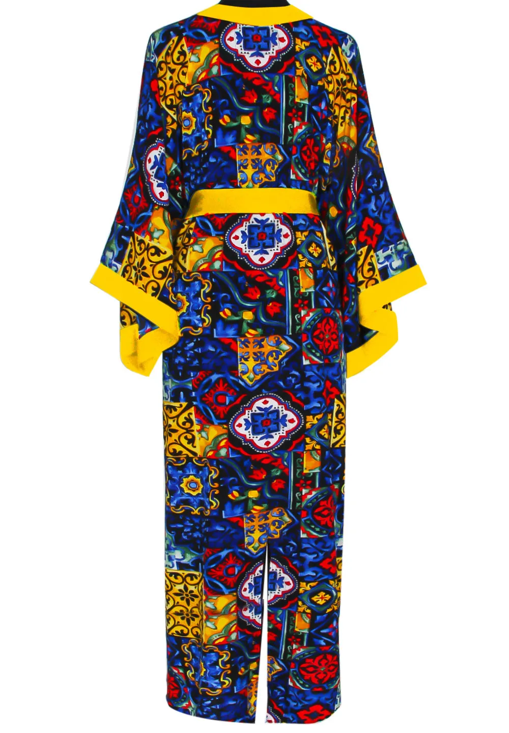 Siciliana - Valentina Maxi Split Kaftan (Yellow)