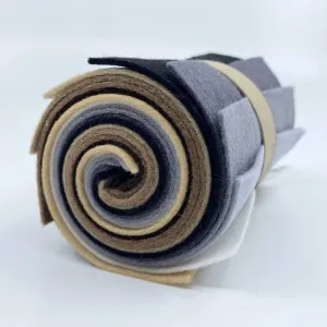 Small Wool Felt Roll - Neutrals