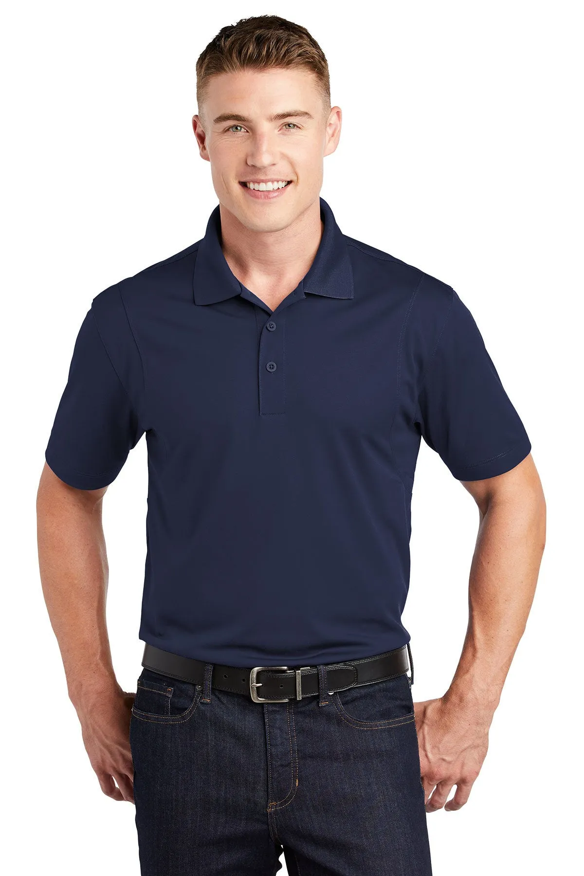 Sport-Tek Micropique Branded Sport-Wick Polos, True Navy