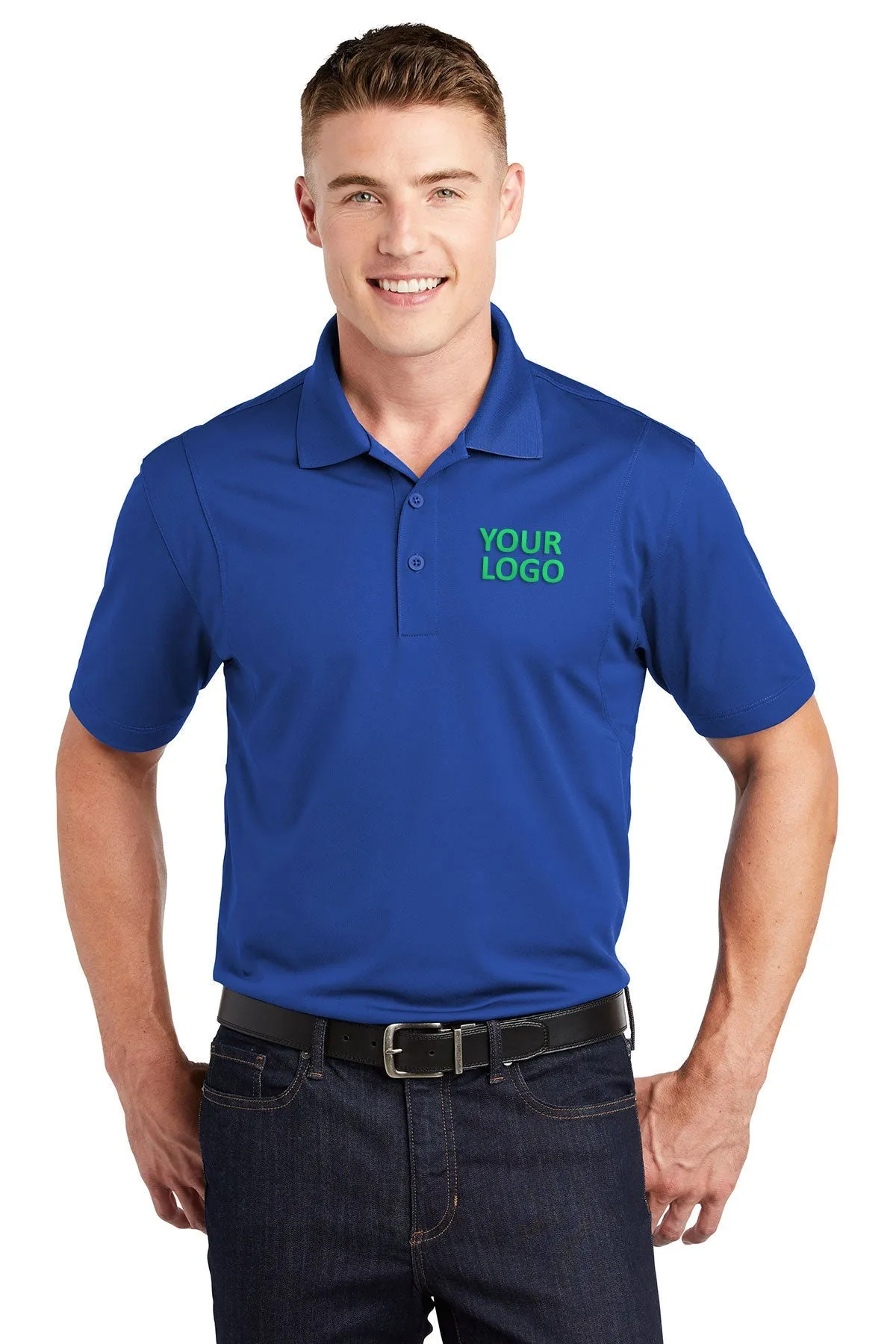 Sport-Tek Micropique Branded Sport-Wick Polos, True Royal