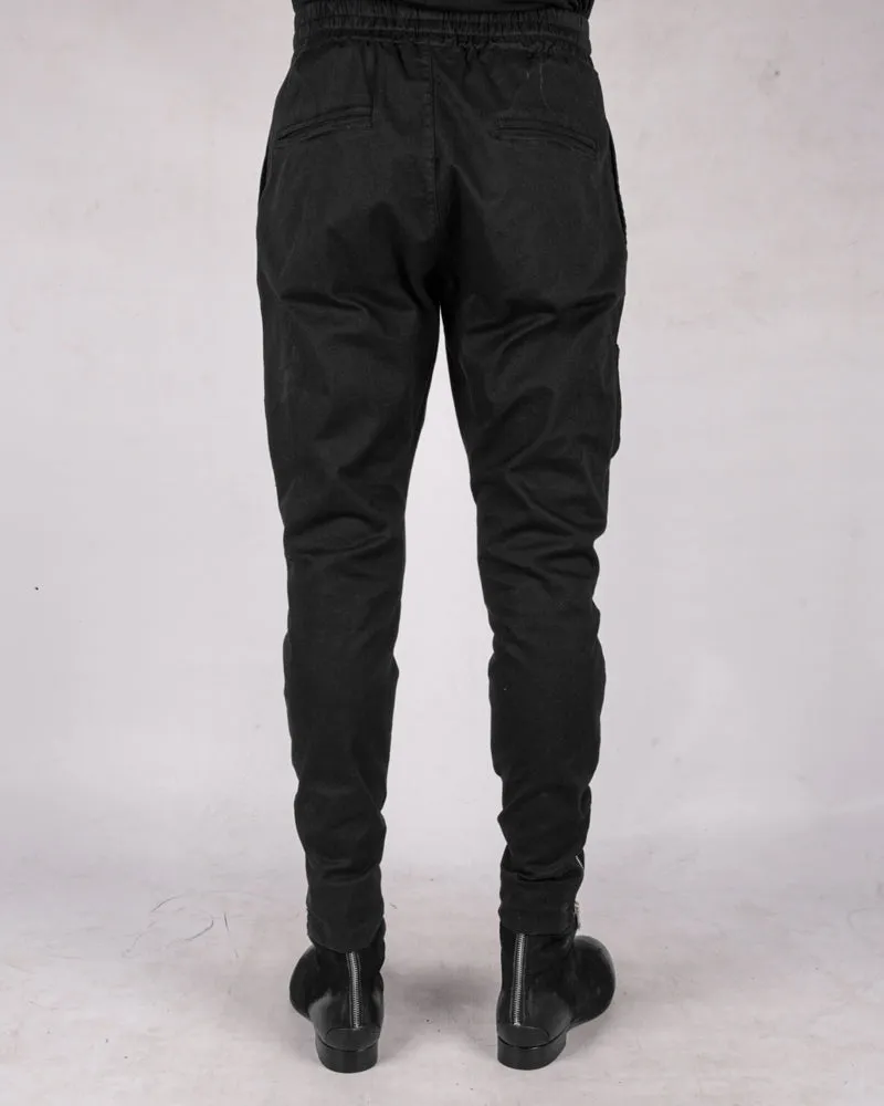 Stretch gabardina cotton trousers