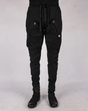 Stretch gabardina cotton trousers