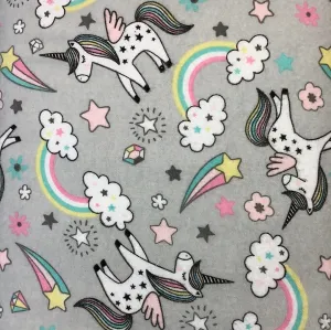 Super Snuggle-Unicorn & Rainbows-Flannel #UNICORN-F