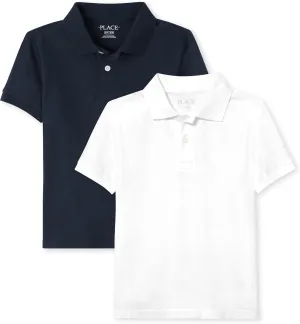 The Children's Place Boys Multipack Short Sleeve Pique Polo