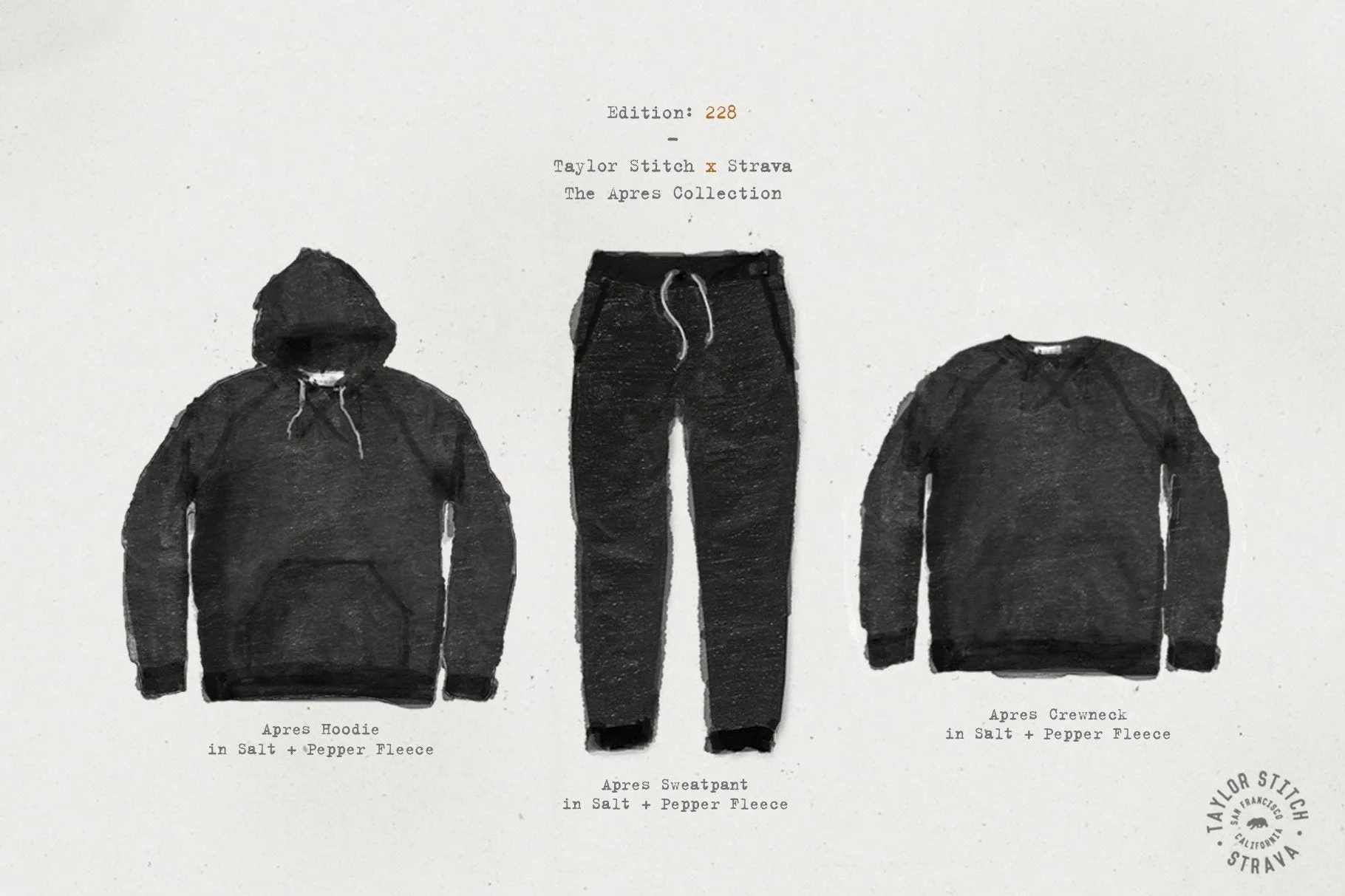 The Crew in Charcoal Fleck Fleece
